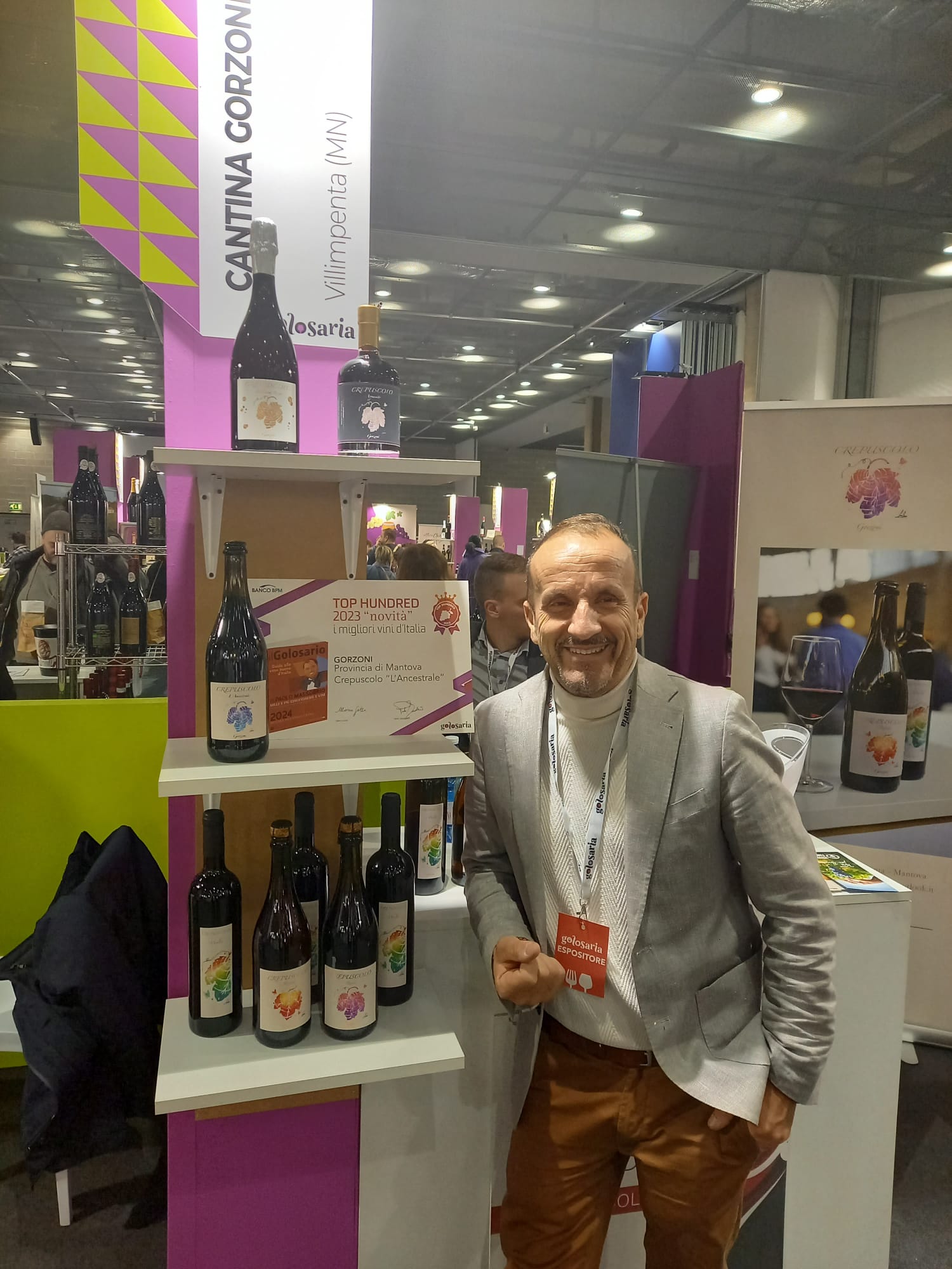 Fabrizio Gorzoni allo stand Golosaria 2023